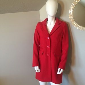 🎉Merona red wool coat size small🎉